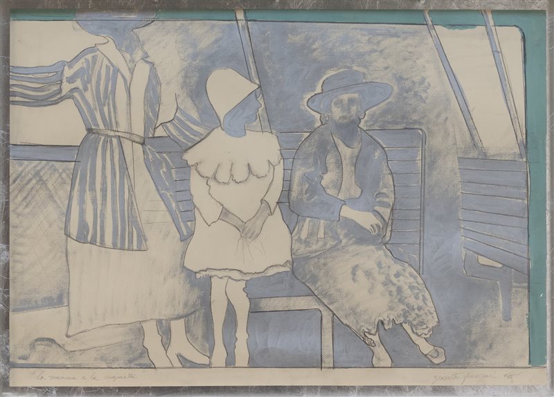 GIOSETTA FIORONI La mamma e la cuginetta, 1969