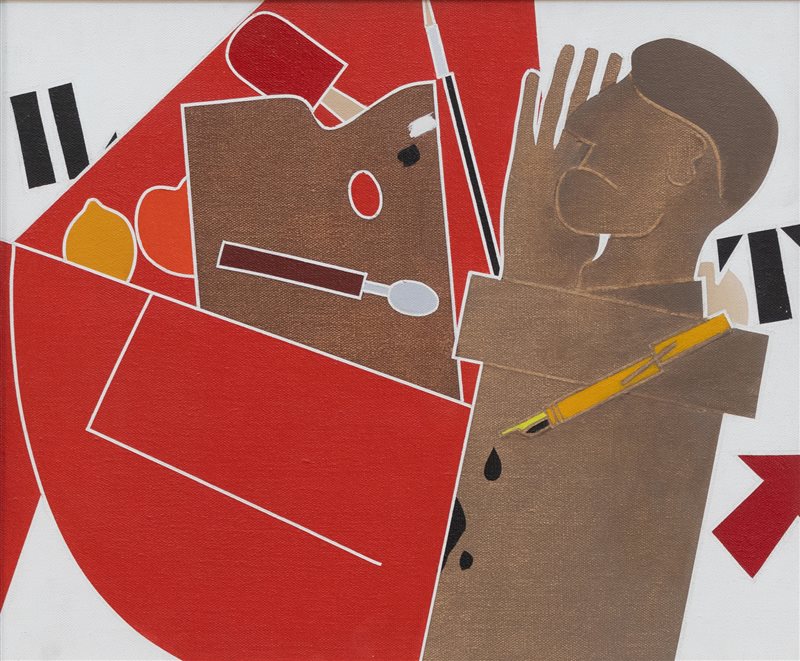 EMILIO TADINI Ritratto, 1977