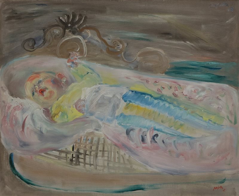GUIDO PAJETTA Neonato nella culla, 1942