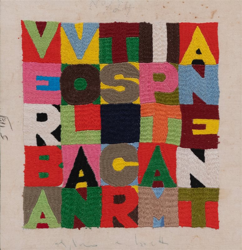 ALIGHIERO BOETTI Verba volant scripta manent, 1984