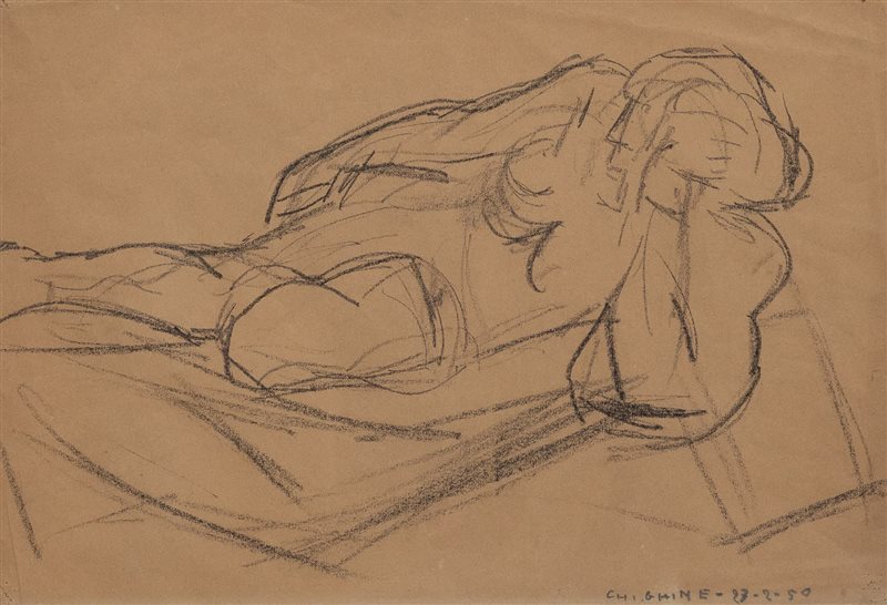 ALFREDO CHIGHINE Senza titolo, 1950