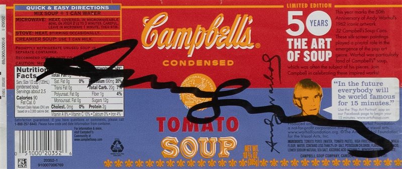 ANDY WARHOL Campbell's tomato soup