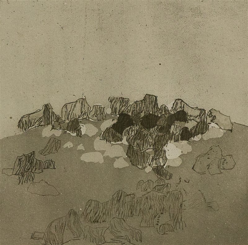 ZORAN ANTONIO MUSIC Paesaggio roccioso, 1980