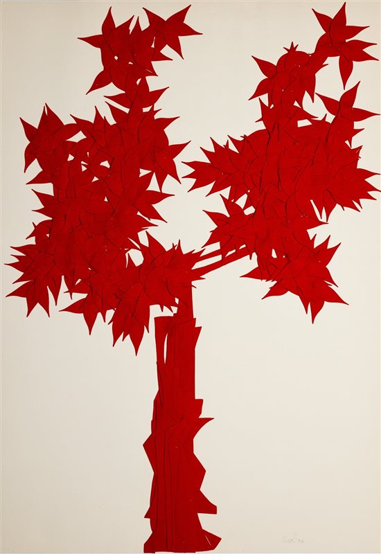 MARIO CEROLI Albero rosso