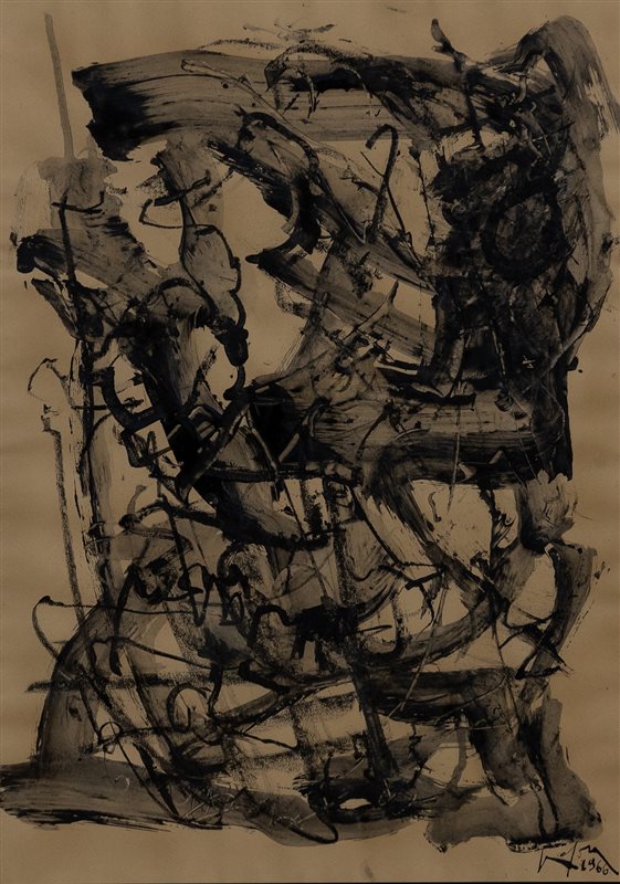 EMILIO VEDOVA Senza titolo, 1966