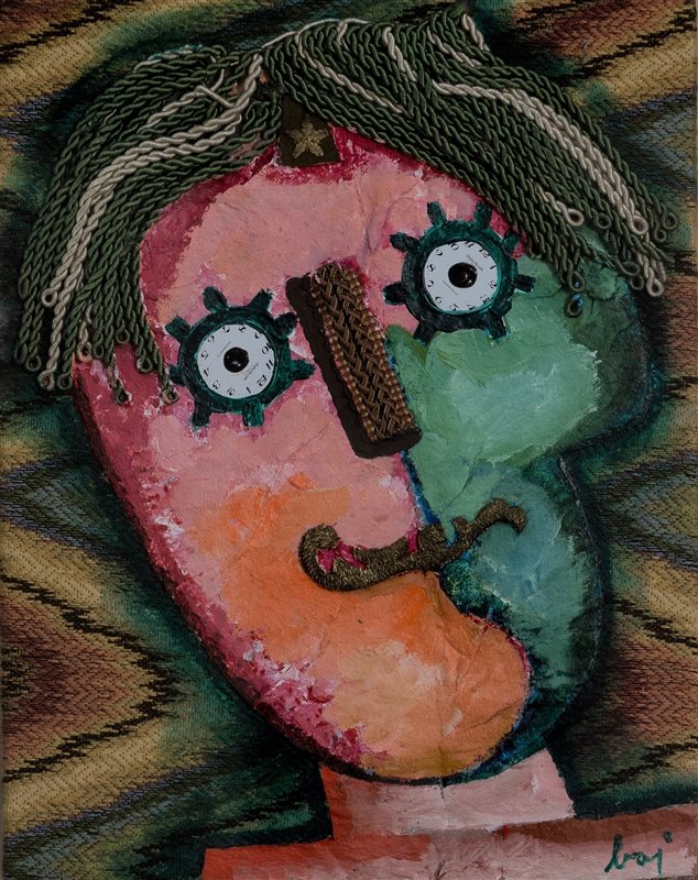 ENRICO BAJ Testa, 1981