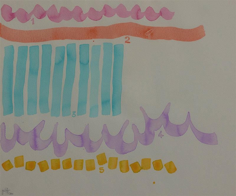 GIORGIO GRIFFA 5 colori, 2005