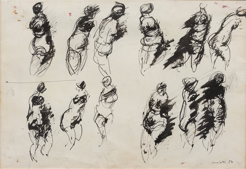 ENNIO MORLOTTI Figure, 1954