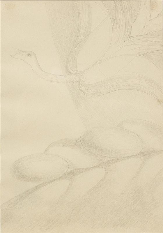 FAUSTO MELOTTI Disegno, 1972