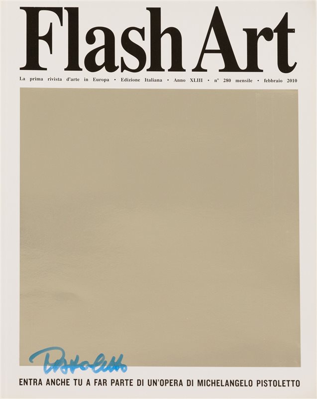 MICHELANGELO  PISTOLETTO Autografo