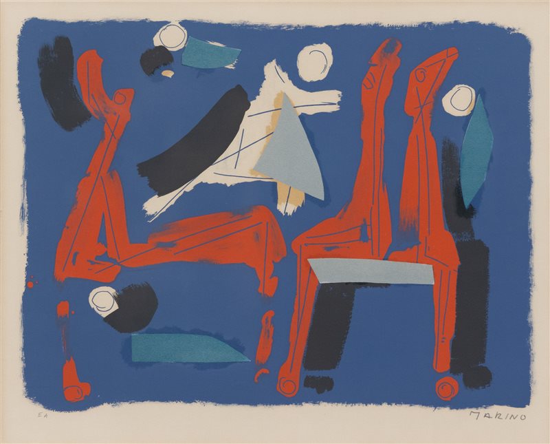 MARINO MARINI Cavalli e Cavalieri, 1972