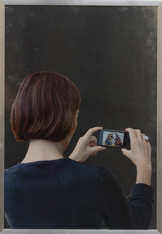 MICHELANGELO  PISTOLETTO Ragazza che fotografa, 2015