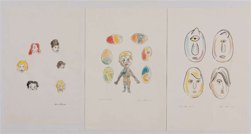 GIANNI CELLA Tre disegni, anni '00