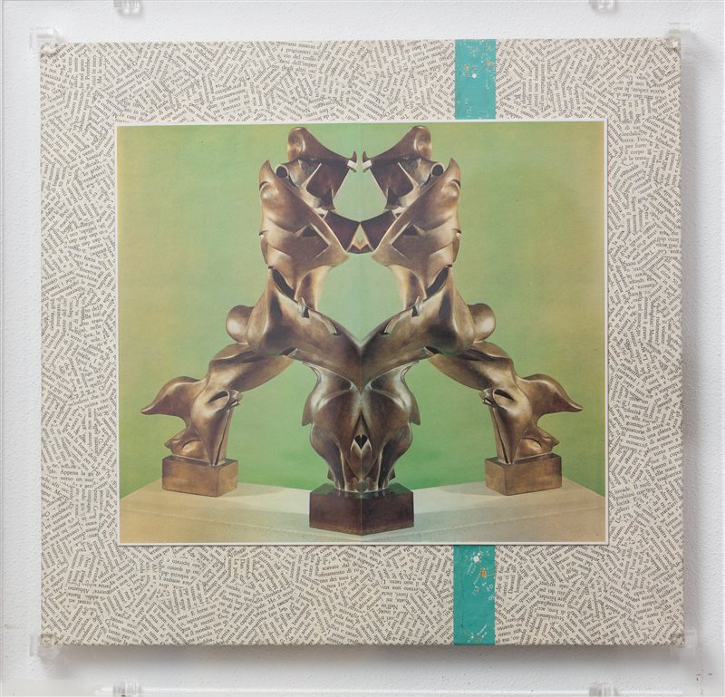 JIRI KOLAR Senza titolo (omaggio a Boccioni)