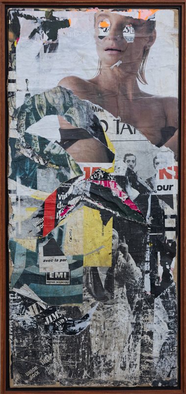 JACQUES VILLEGLE' 52, boulevard de Sebastopol, 1987