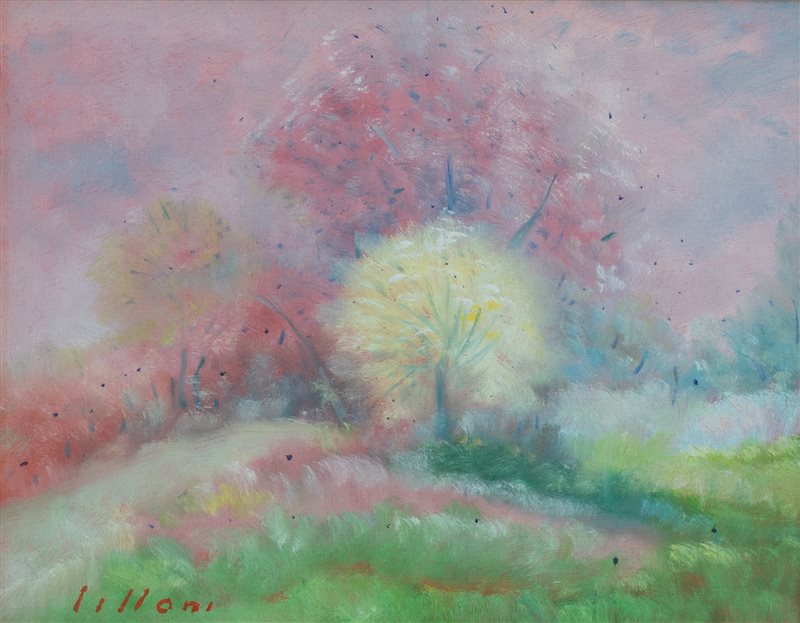 UMBERTO LILLONI Bosco nel Canton Ticino, 1971