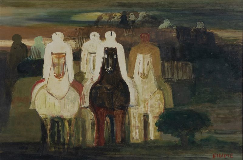 SALVATORE FIUME Cavalieri, 1971