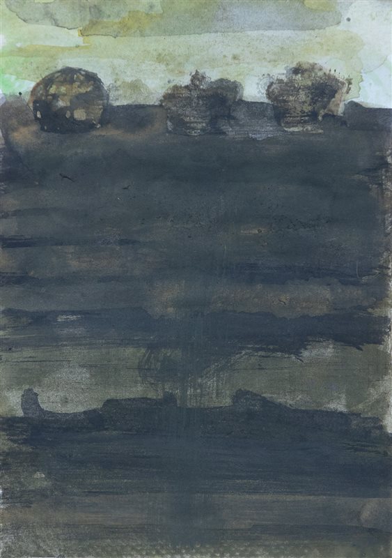 WALTER DAHN Grune landshaft, 1994