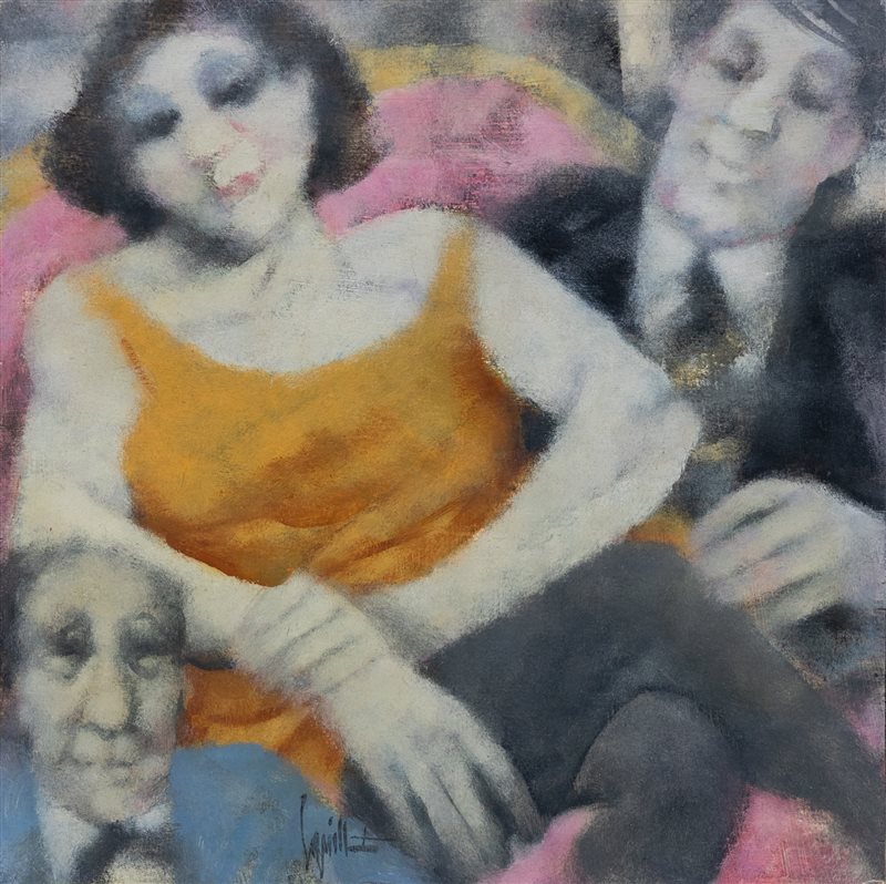 REMO SQUILLANTINI Divano rosa, 1987