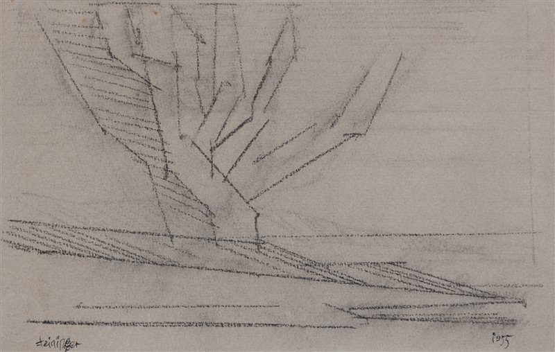 LYONEL FEININGER Senza titolo, 1955