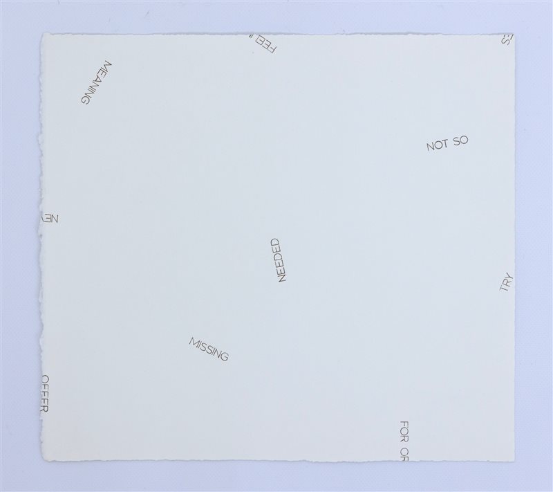 ROBERT BARRY Missing, 1998