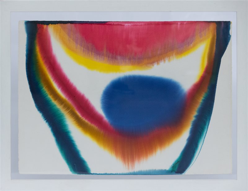 PAUL JENKINS Phenomena blue chalice, 1977