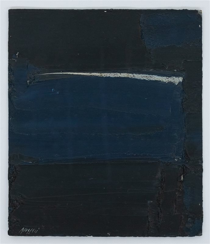 PIERO RUGGERI Notturno nero e cobalto, 1986