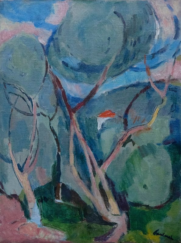 ENRICO PAULUCCI Ulivi a Rapallo, 1980