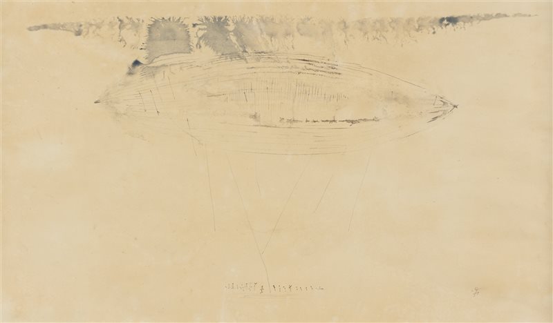 PAUL JENKINS Fesselballon, 1954