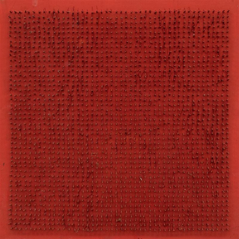 BERNARD AUBERTIN Tableau clous, 1969