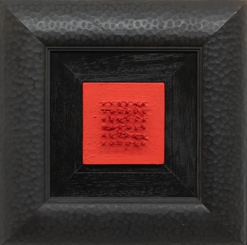 BERNARD AUBERTIN Tableau clous, 1973