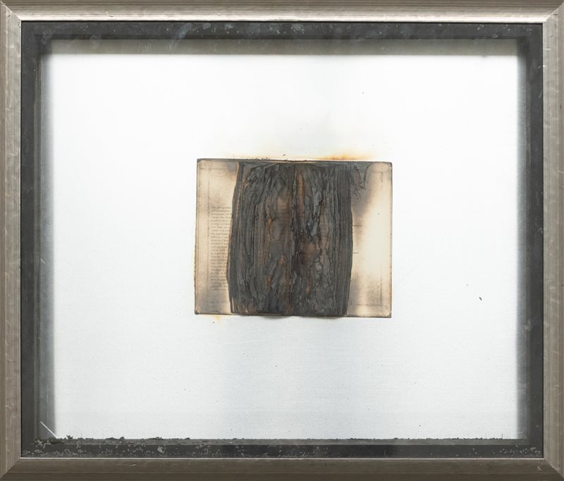 BERNARD AUBERTIN Livre brulè, 1974