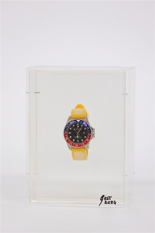 GIORGIO GOST Orologio con resina, capsula del tempo, 2024