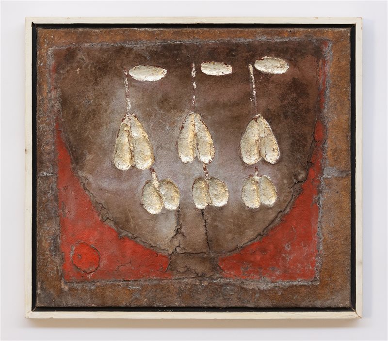 FRANCESCO FEDELI Composizione dorata, 1974