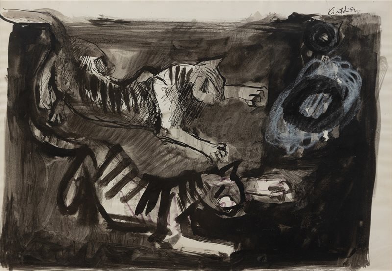 CLAUDIO CINTOLI Gatti, 1959