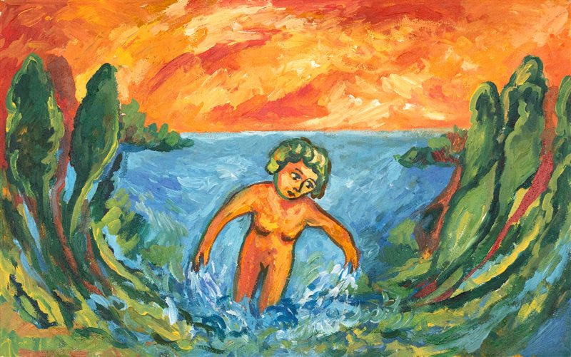 MIMMO GERMANA' Bagnante, 1990