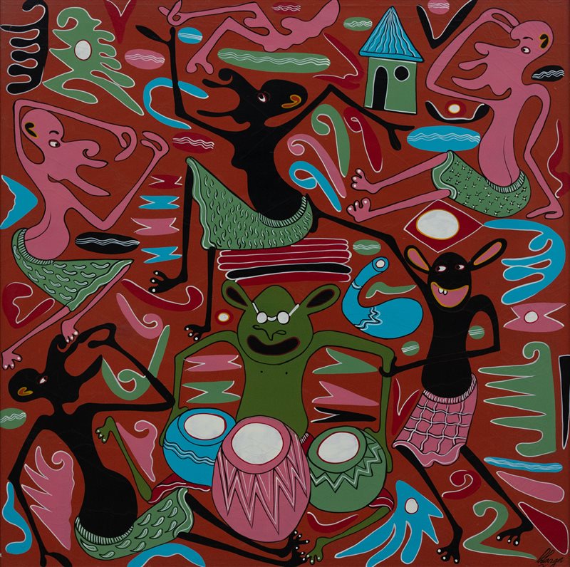 GEORGE LILANGA Senza titolo, 2002