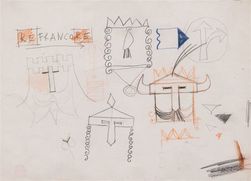 PINO PASCALI Re Francore, 1965
