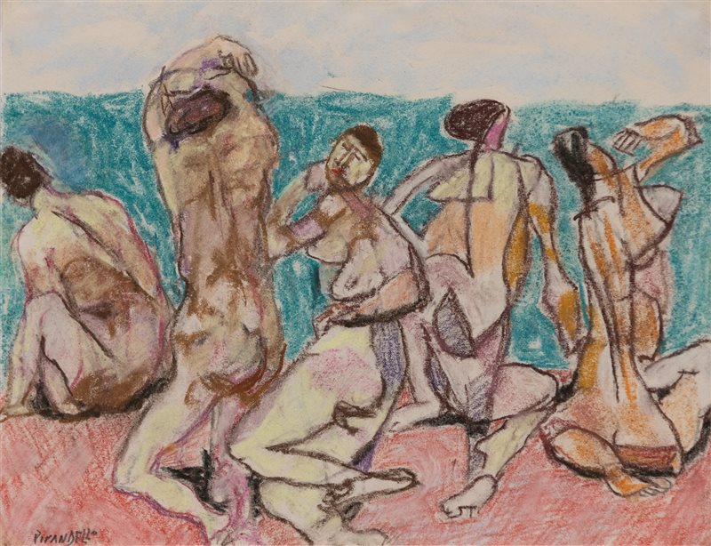 FAUSTO PIRANDELLO Bagnanti