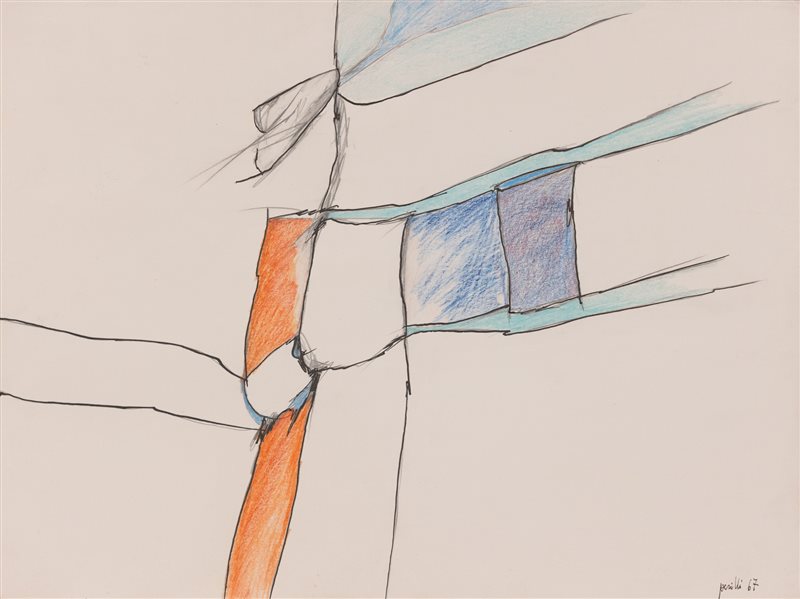 ACHILLE PERILLI Senza titolo, 1967