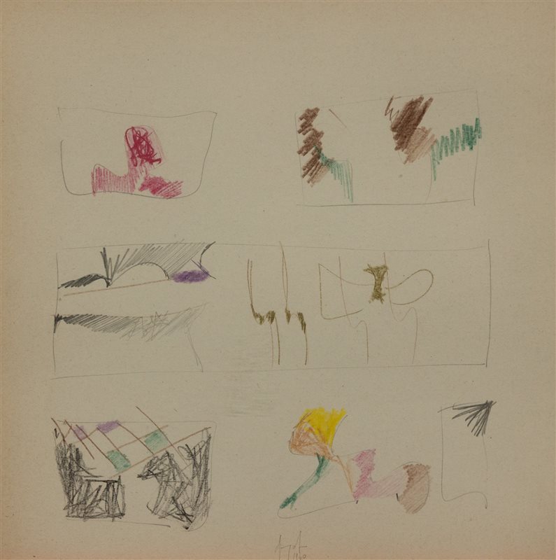 SERGIO DANGELO Senza titolo, 1960
