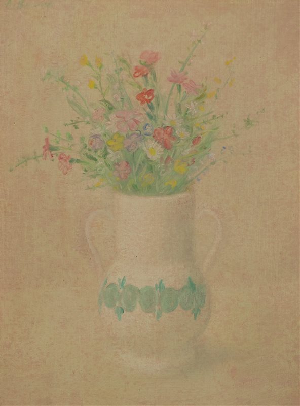 ANTONIO BUENO Vaso di fiori, anni '70