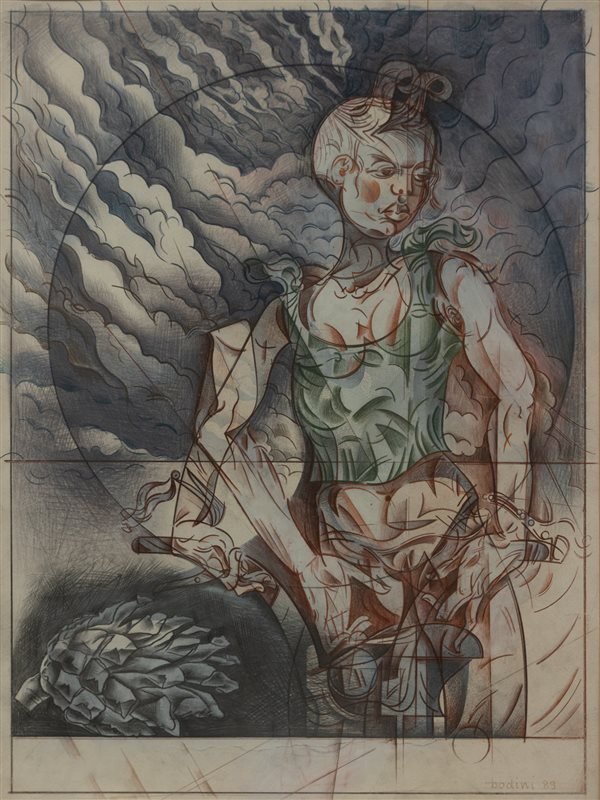 FLORIANO BODINI Figura femminile, 1989