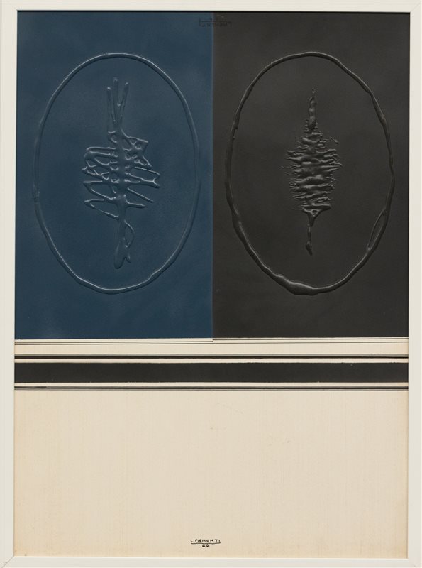 LORENZO PIEMONTI Due ovali, 1966