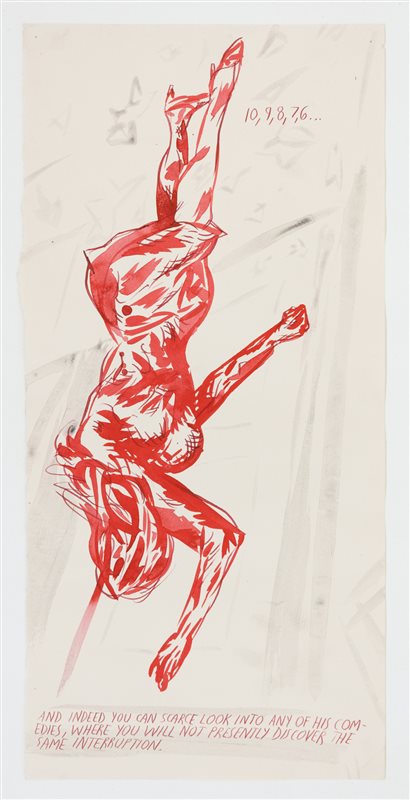 RAYMOND PETTIBON "10,9,8,7,6...", 2000