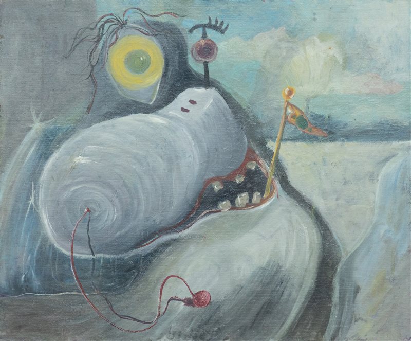GEORGE CONDO Memorized Hall, 1984