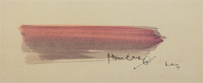 GEORGES MATHIEU Senza titolo, 1957